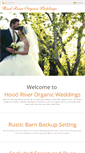 Mobile Screenshot of hoodriverorganicweddings.com